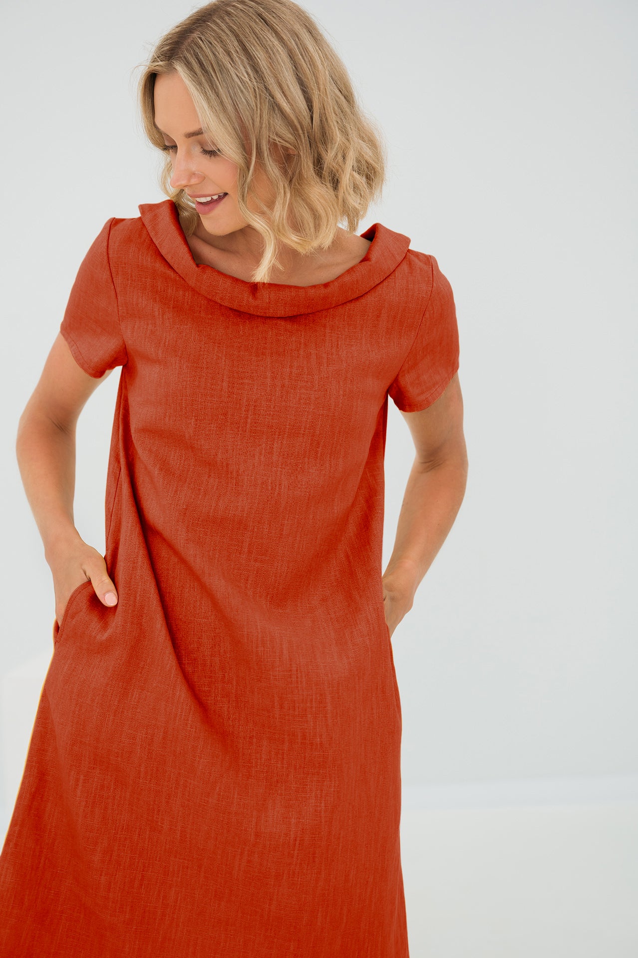 For This Chapter: Linen Dress Story Orange#Color_Orange