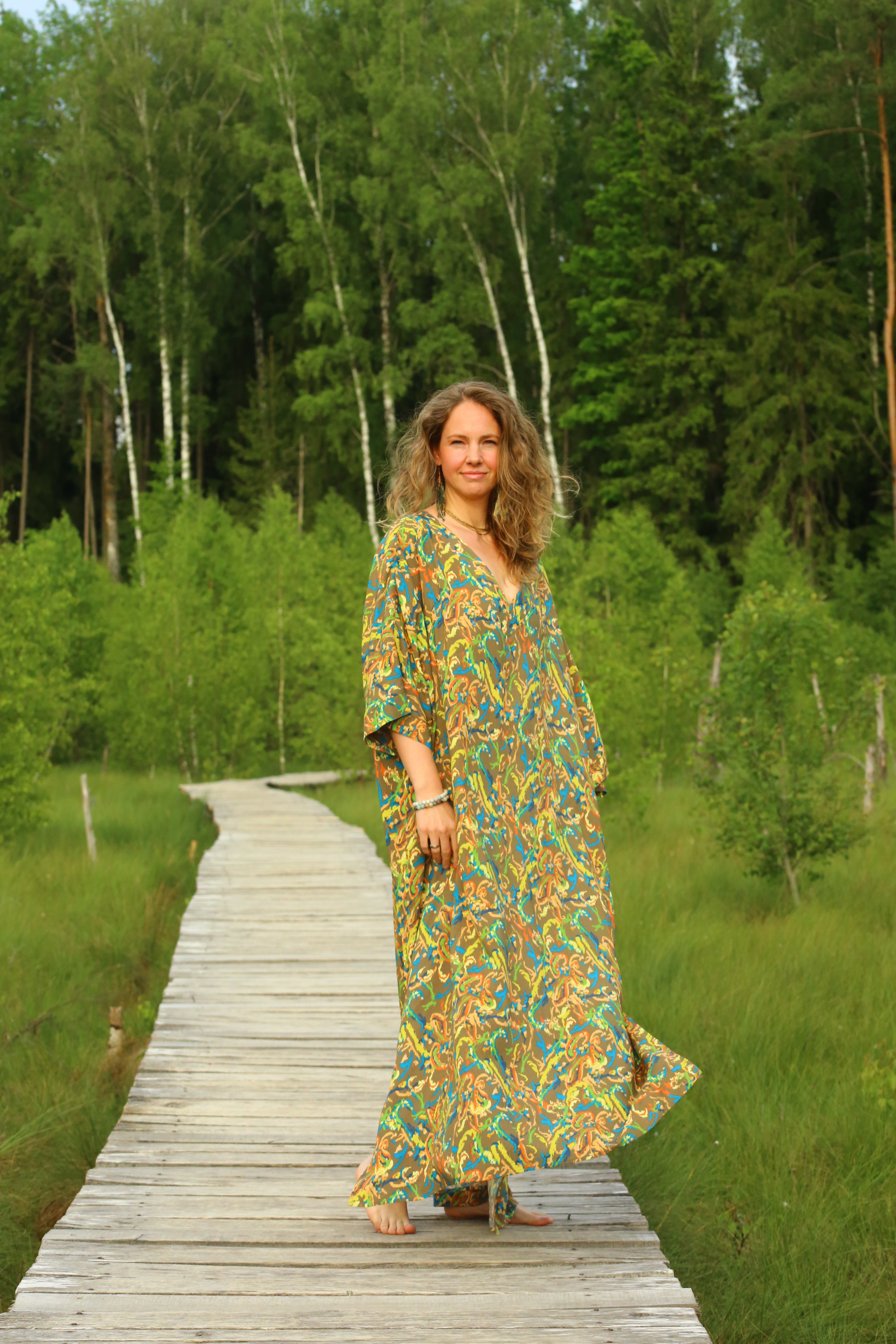 REGINA — Printed Maxi Dress