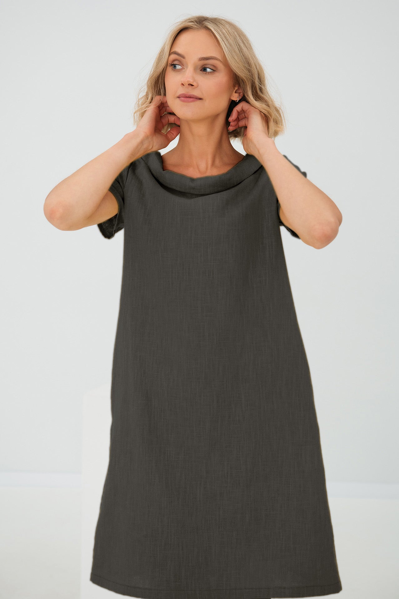 STORY — Soft Stonewashed Linen Dress With Pockets