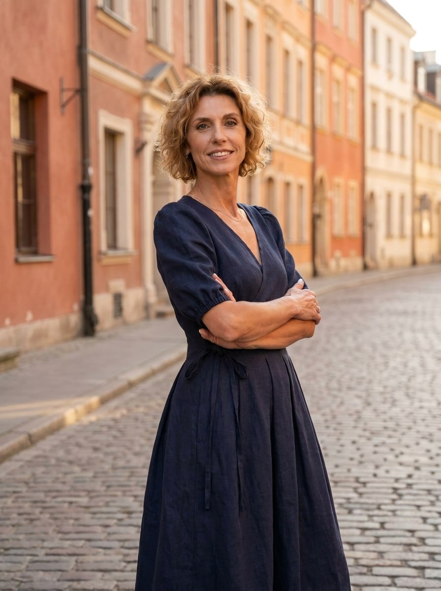 BONNIE - Linen Dress for Autumn