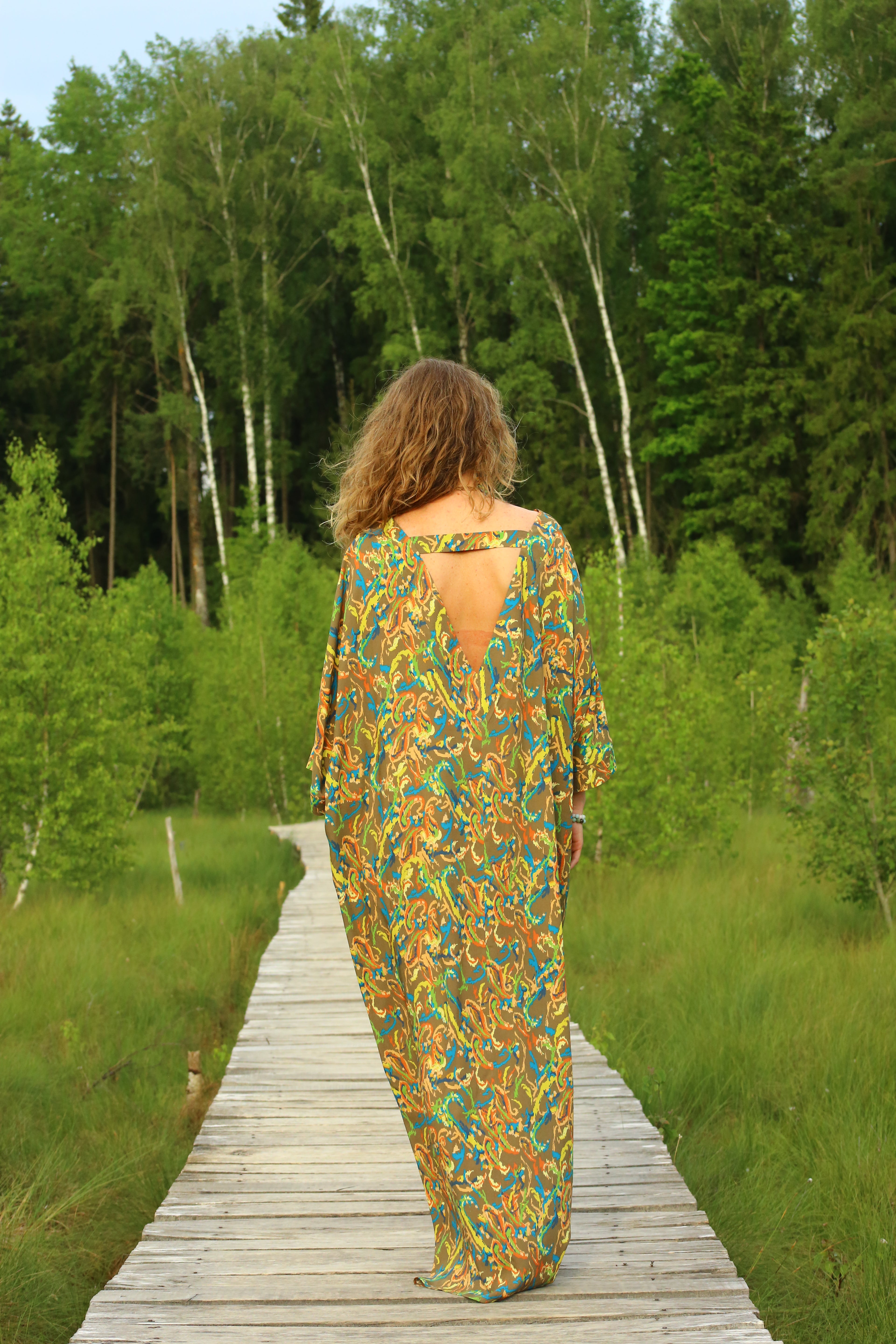 REGINA — Printed Maxi Dress