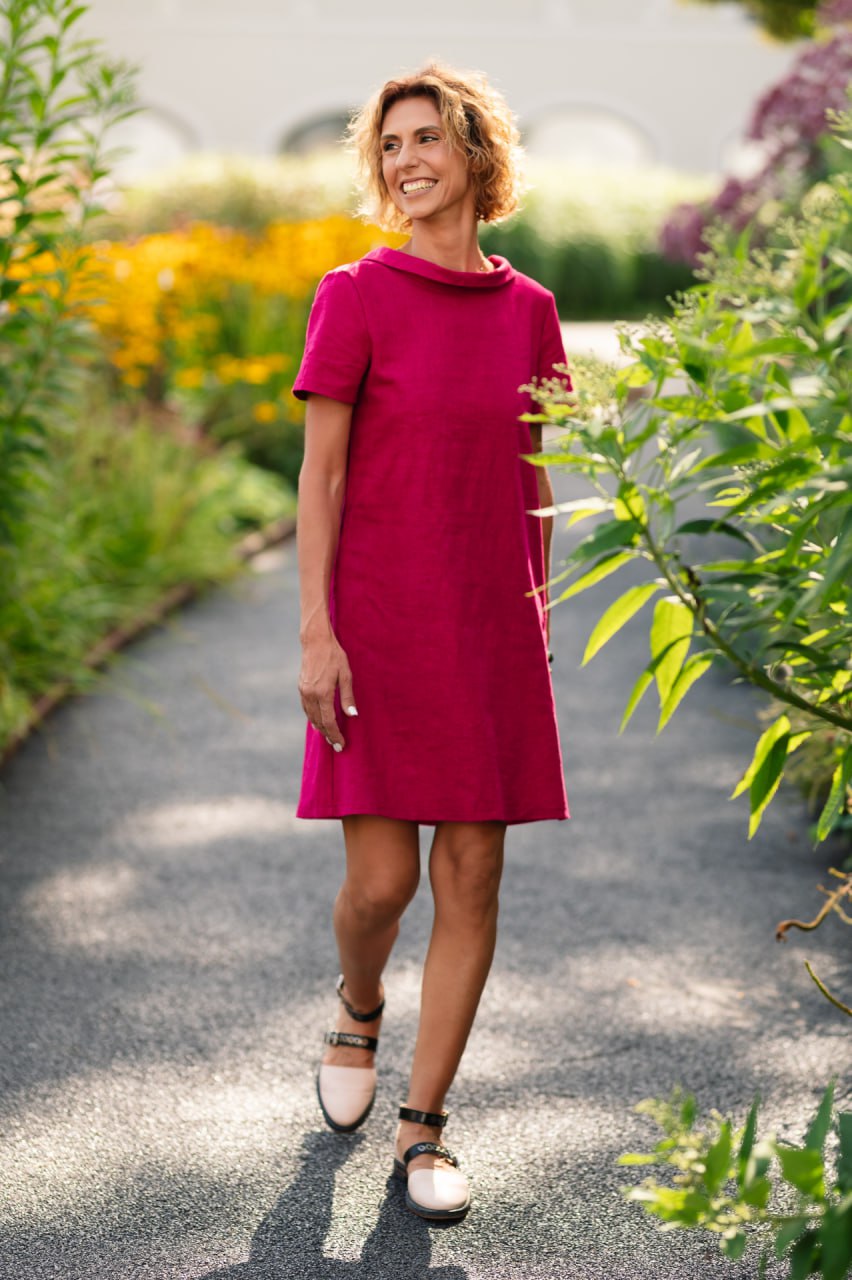 For This Chapter: Linen Dress Story Cerise#Color_Cerise