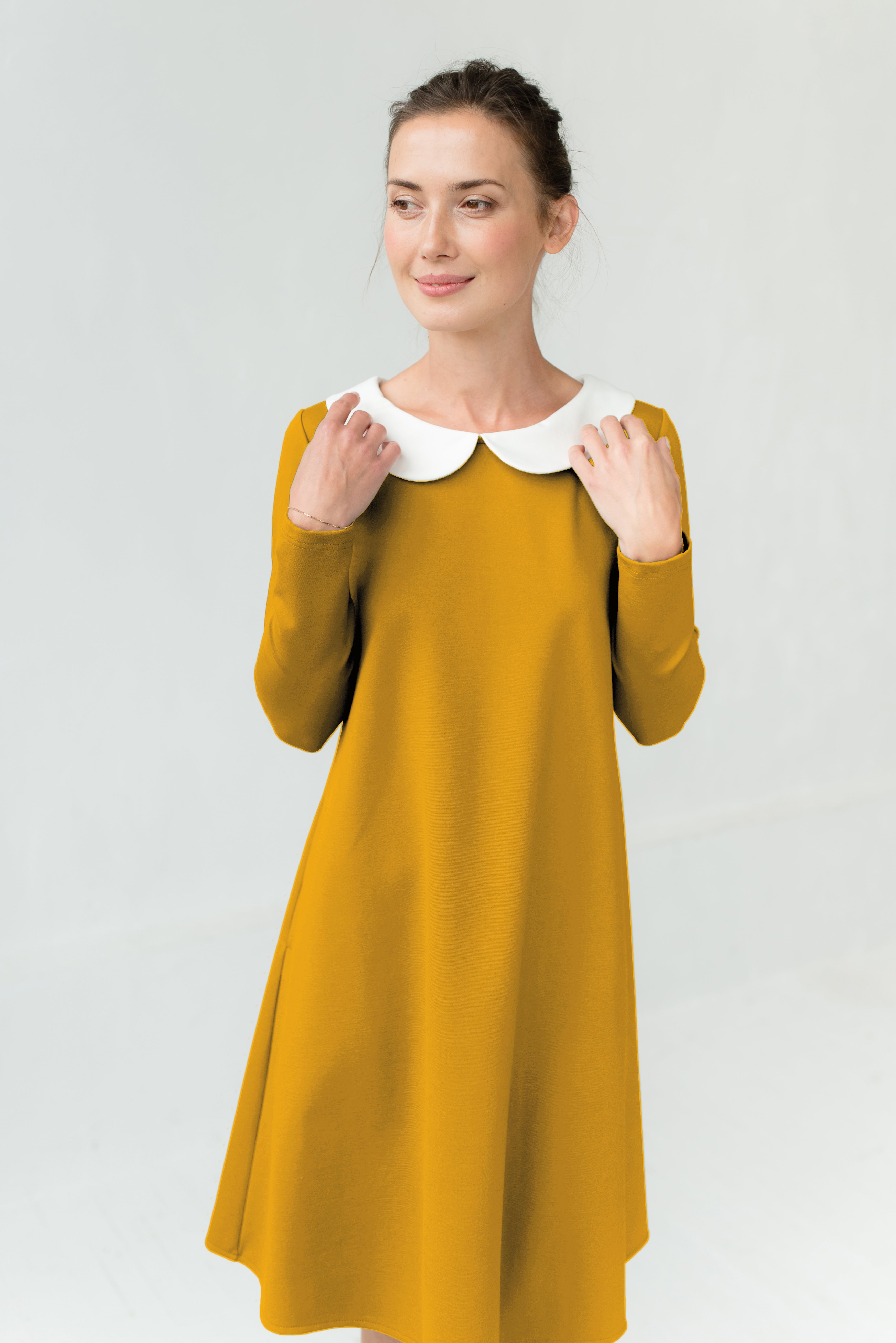 LOVER — Italian Punto Milano -neulemekko kauluksella
