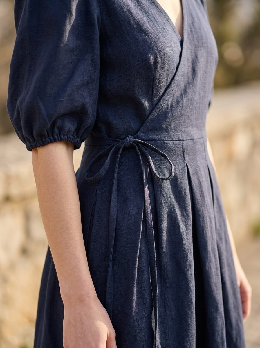 BONNIE - Linen Dress for Autumn