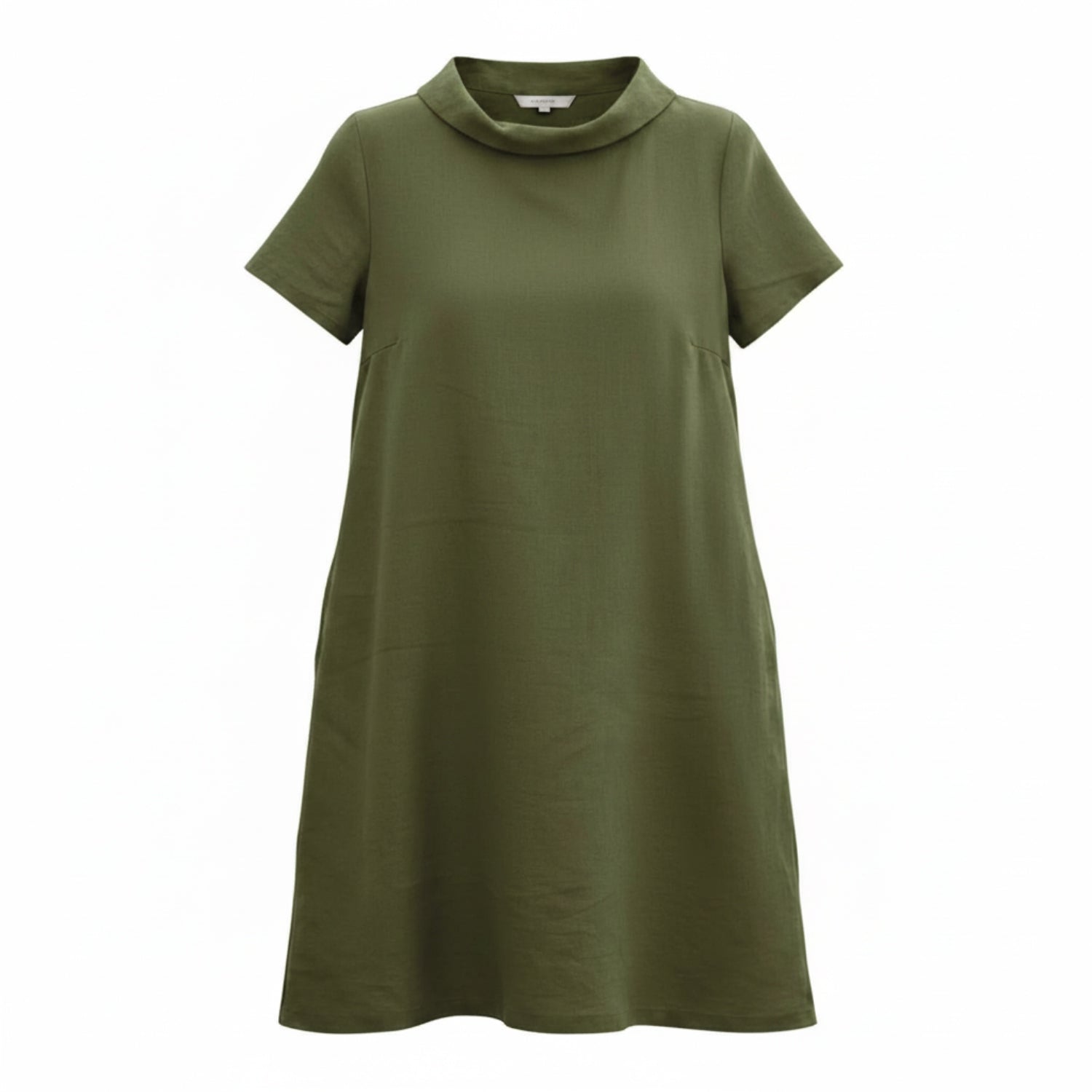 STORY — Soft Linen Short-Sleeve Dress
