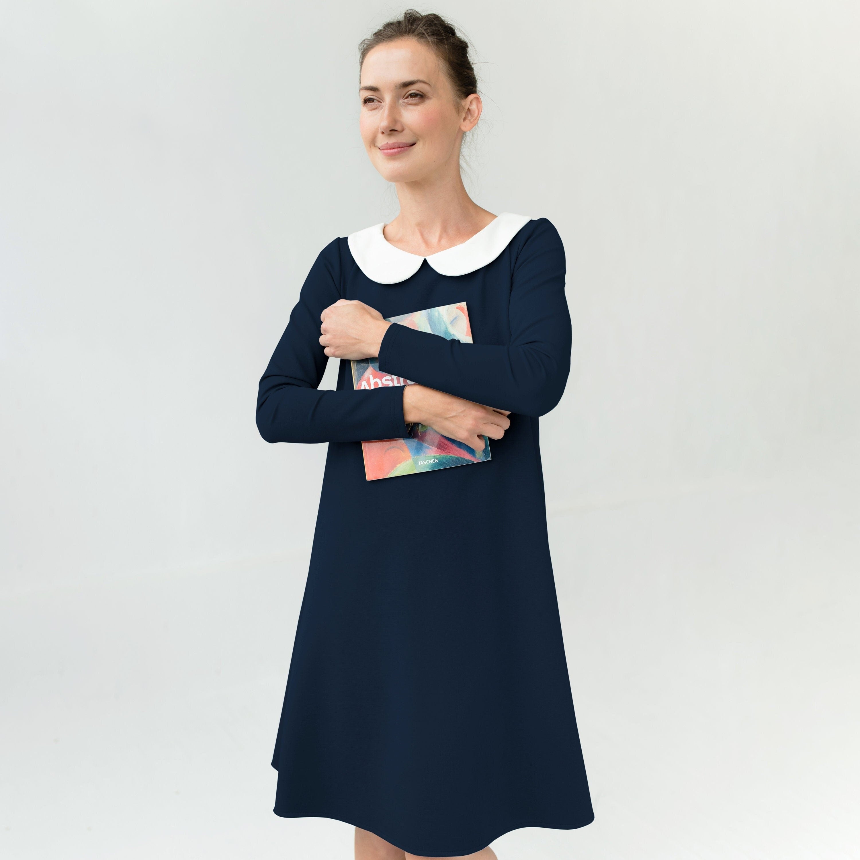 LOVER — Italian Punto Milano -neulemekko kauluksella