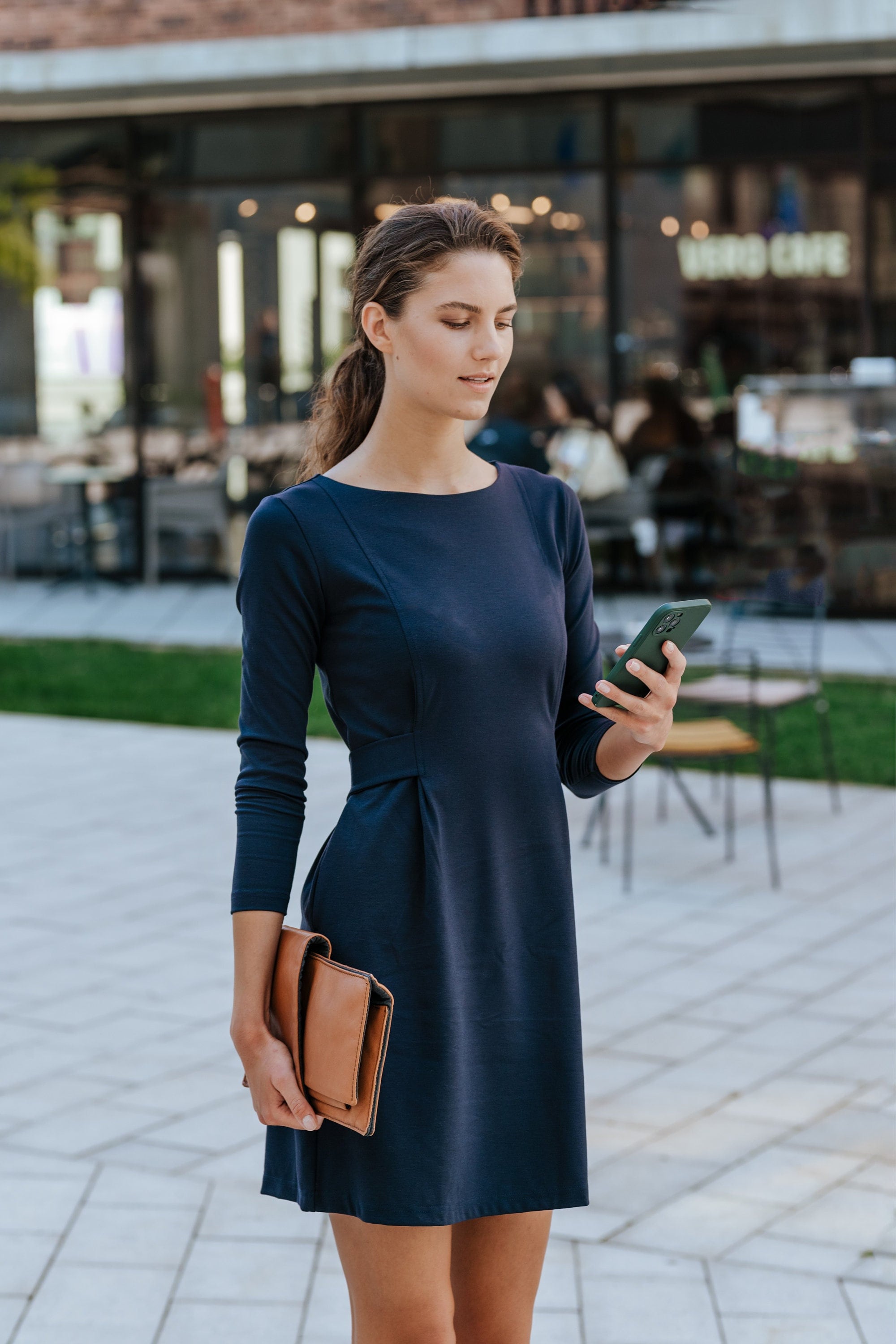 LOLITA — Italian Punto Milano Knit Dress
