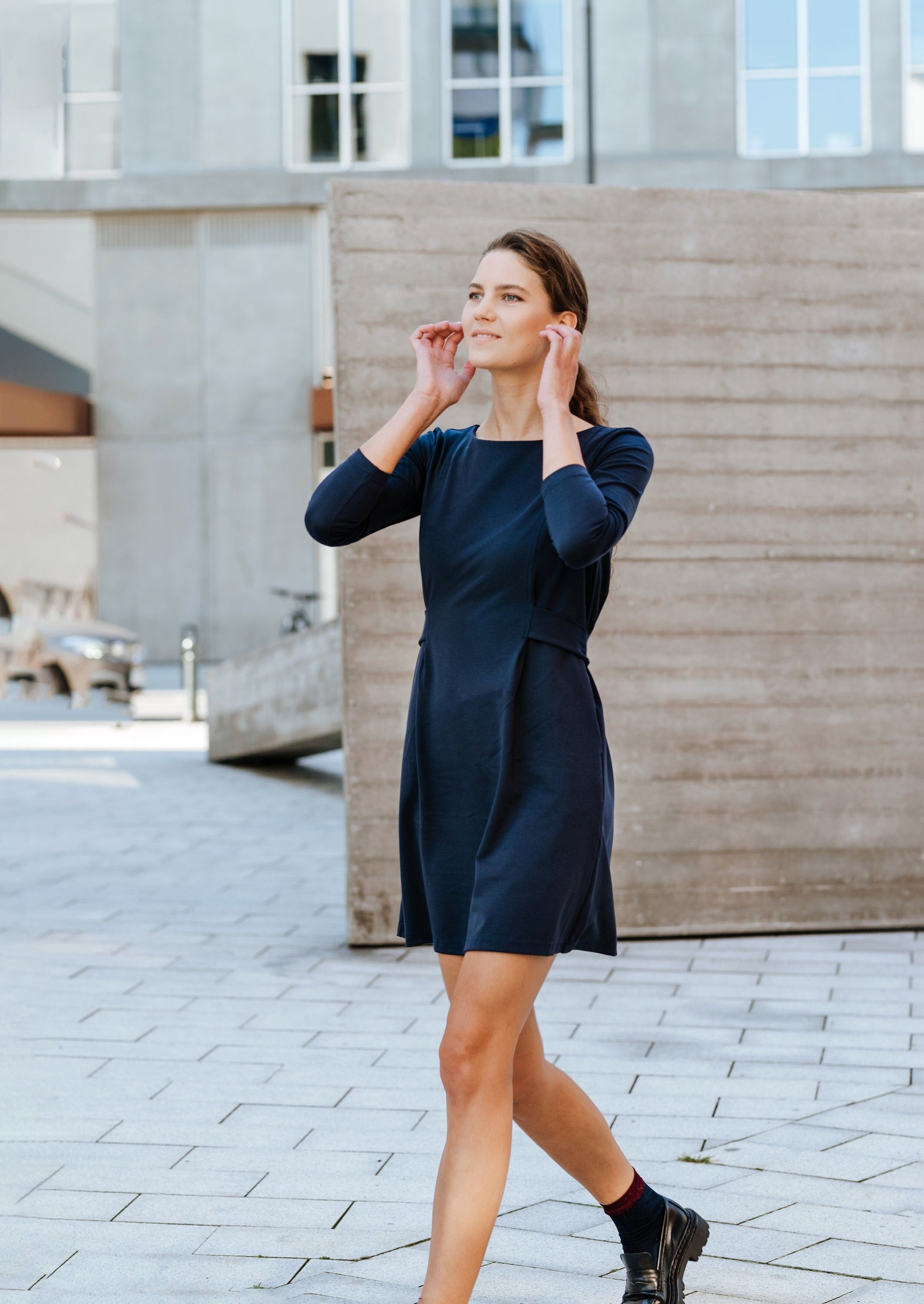 LOLITA — Italian Punto Milano Knit Dress